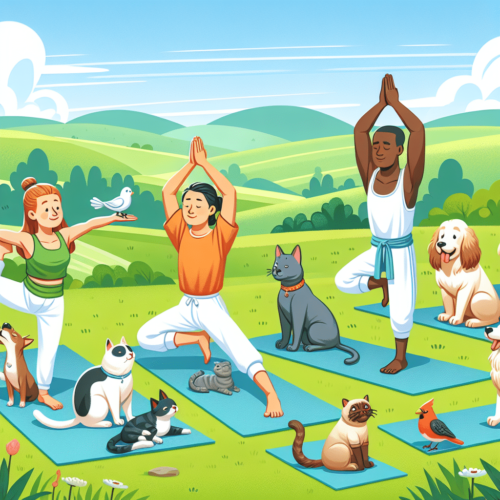yoga para animais de estimação: uma nova tendência para relaxamento